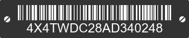 2010 FOREST RIVER Wildwood Towables 4X4TWDC28AD340248 VIN decoded