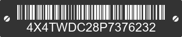 2023 FOREST RIVER Wildwood Towables 4X4TWDC28P7376232 VIN decoded