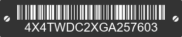 2016 FOREST RIVER Wildwood Towables 4X4TWDC2XGA257603 VIN decoded