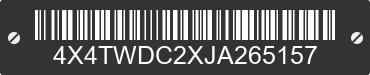 2018 FOREST RIVER Wildwood Towables 4X4TWDC2XJA265157 VIN decoded