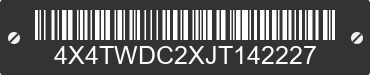 2018 FOREST RIVER Wildwood Towables 4X4TWDC2XJT142227 VIN decoded
