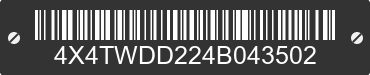 2004 FOREST RIVER Wildwood Towables 4X4TWDD224B043502 VIN decoded
