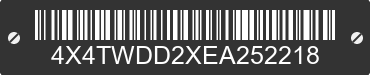 2014 FOREST RIVER Wildwood Towables 4X4TWDD2XEA252218 VIN decoded