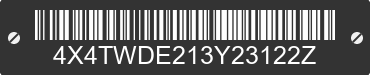 2003 FOREST RIVER Wildwood Towables 4X4TWDE213Y23122Z VIN decoded