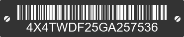2016 FOREST RIVER Wildwood Towables 4X4TWDF25GA257536 VIN decoded