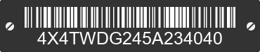 2005 FOREST RIVER Wildwood towables 4X4TWDG245A234040 VIN decoded