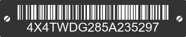 2005 FOREST RIVER Wildwood towables 4X4TWDG285A235297 VIN decoded