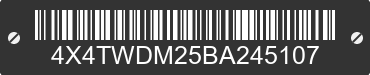 2011 FOREST RIVER Wildwood Towables 4X4TWDM25BA245107 VIN decoded