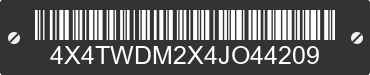 2004 FOREST RIVER Wildwood Towables 4X4TWDM2X4JO44209 VIN decoded