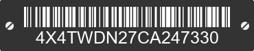 2012 FOREST RIVER Wildwood Towables 4X4TWDN27CA247330 VIN decoded