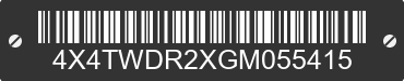 2016 FOREST RIVER Wildwood Towables 4X4TWDR2XGM055415 VIN decoded