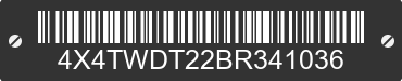 2011 FOREST RIVER Wildwood Towables 4X4TWDT22BR341036 VIN decoded