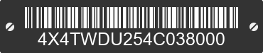 2004 FOREST RIVER Wildwood towables 4X4TWDU254C038000 VIN decoded