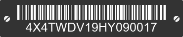 2017 FOREST RIVER Wildwood Towables 4X4TWDV19HY090017 VIN decoded