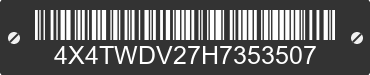2017 FOREST RIVER Wildwood Towables 4X4TWDV27H7353507 VIN decoded