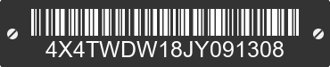 2018 FOREST RIVER Wildwood Towables 4X4TWDW18JY091308 VIN decoded