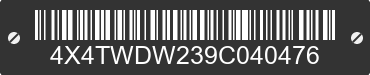 2009 FOREST RIVER Wildwood Towables 4X4TWDW239C040476 VIN decoded