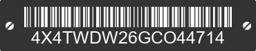 2016 FOREST RIVER Wildwood Towables 4X4TWDW26GCO44714 VIN decoded
