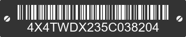 2005 FOREST RIVER Wildwood Towables 4X4TWDX235C038204 VIN decoded