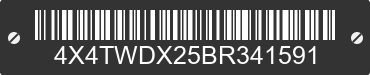 2011 FOREST RIVER Wildwood Towables 4X4TWDX25BR341591 VIN decoded