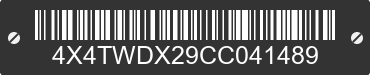 2012 FOREST RIVER Wildwood Towables 4X4TWDX29CC041489 VIN decoded