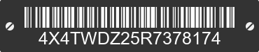 2024 FOREST RIVER Wildwood Towables 4X4TWDZ25R7378174 VIN decoded