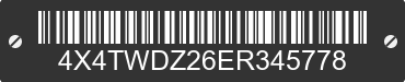 2014 FOREST RIVER Wildwood Towables 4X4TWDZ26ER345778 VIN decoded