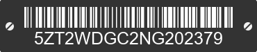 2022 FOREST RIVER Wildwood Towables 5ZT2WDGC2NG202379 VIN decoded