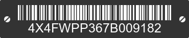 2007 FOREST RIVER Work and Play 4X4FWPP367B009182 VIN decoded