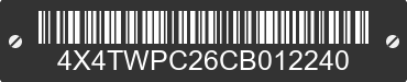 2012 FOREST RIVER Work and Play 4X4TWPC26CB012240 VIN decoded