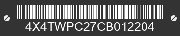 2012 FOREST RIVER Work and Play 4X4TWPC27CB012204 VIN decoded