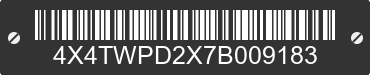 2007 FOREST RIVER Work and Play 4X4TWPD2X7B009183 VIN decoded