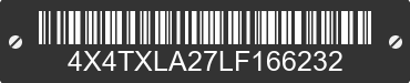 2020 FOREST RIVER XLR Toy Hauler 4X4TXLA27LF166232 VIN decoded