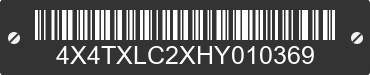 2017 FOREST RIVER XLR Toy Hauler 4X4TXLC2XHY010369 VIN decoded