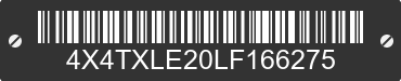 2020 FOREST RIVER XLR Toy Hauler 4X4TXLE20LF166275 VIN decoded