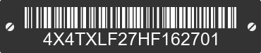 2017 FOREST RIVER XLR Toy Hauler 4X4TXLF27HF162701 VIN decoded