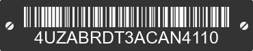 2010 FREIGHTLINER B2 Bus Chassis 4UZABRDT3ACAN4110 VIN decoded