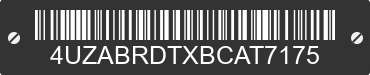 2011 FREIGHTLINER B2 Bus Chassis 4UZABRDTXBCAT7175 VIN decoded