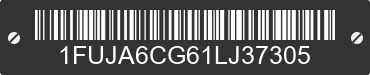2001 FREIGHTLINER Columbia 1FUJA6CG61LJ37305 VIN decoded