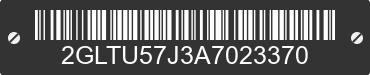 2010 GENERAL COACH Huron Ridge 2GLTU57J3A7023370 VIN decoded