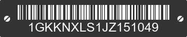 2018 GMC Acadia 1GKKNXLS1JZ151049 VIN decoded