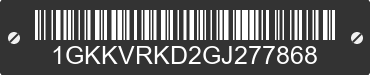 2016 GMC Acadia 1GKKVRKD2GJ277868 VIN decoded