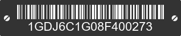 2008 GMC C6 1GDJ6C1G08F400273 VIN decoded