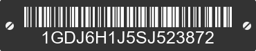 1995 GMC C6 1GDJ6H1J5SJ523872 VIN decoded