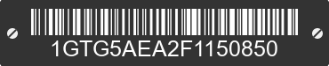 2015 GMC Canyon 1GTG5AEA2F1150850 VIN decoded