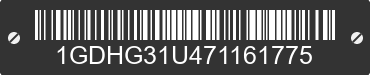 2007 GMC Savana 1GDHG31U471161775 VIN decoded