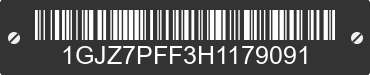 2017 GMC Savana 1GJZ7PFF3H1179091 VIN decoded