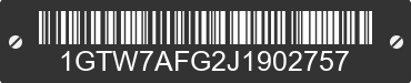 2018 GMC Savana 1GTW7AFG2J1902757 VIN decoded