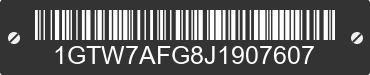 2018 GMC Savana 1GTW7AFG8J1907607 VIN decoded