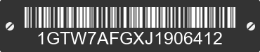 2018 GMC Savana 1GTW7AFGXJ1906412 VIN decoded